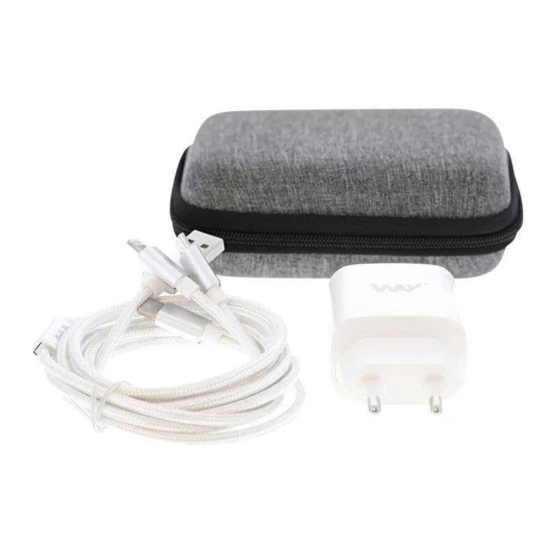 Kit di Ricarica TnB WCHTRAVEL 3 in 1 Bianco - immagine 1
