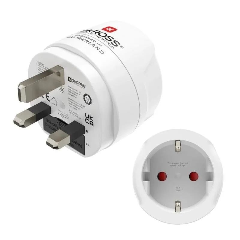 Adaptatore Hama Type G RU Type F Bianco - immagine 1
