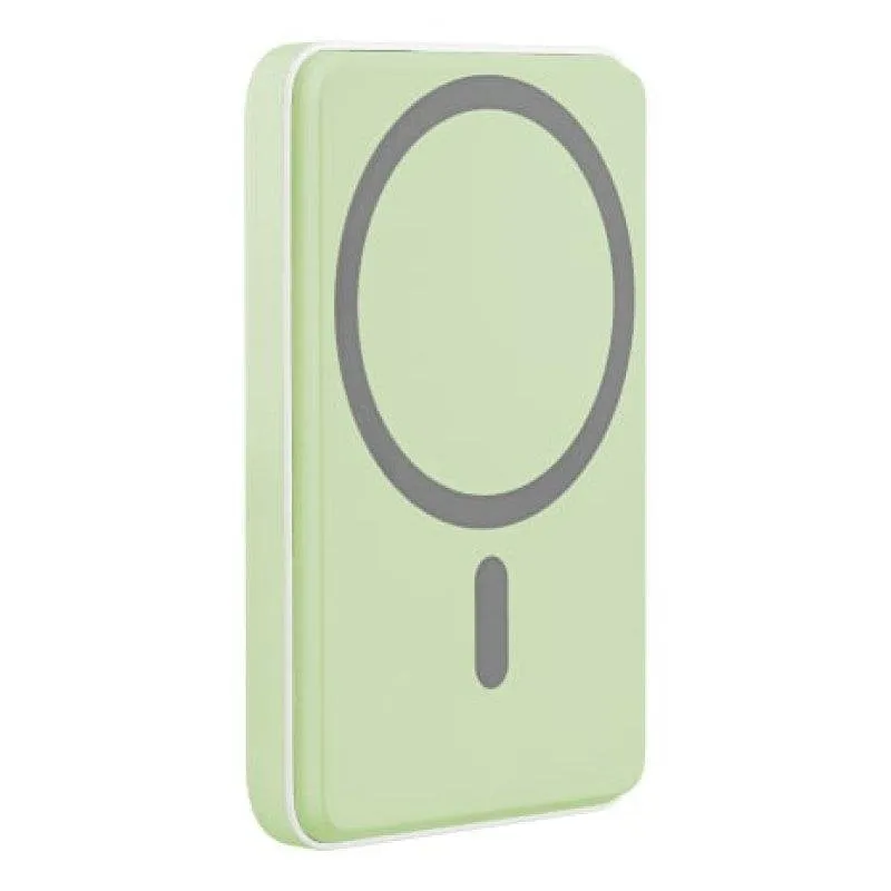 Power Bank TnB PBUMAG5GR 5000 mAh Ricarica Wireless Verde - immagine 1