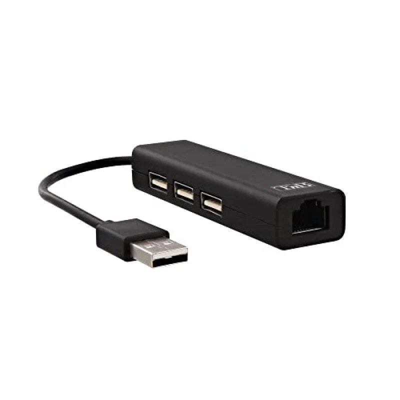 Hub USB TnB HUB3RJ45 3 Porte USB 2.0 Ethernet 10/100 - immagine 1