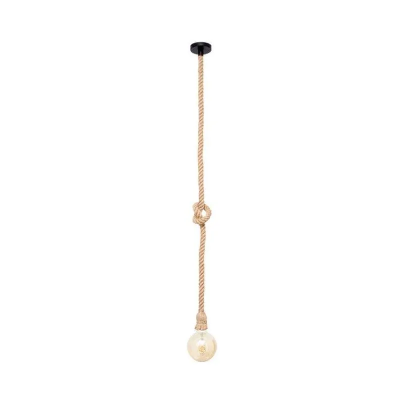 Lampada a Sospensione Lumit Soga 40W Corda Marrone Ø10 x 50-150 cm - immagine 1