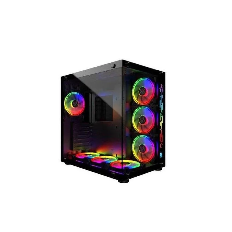 Case PC MRED ATX Gaming Mid Tower Vetro Temperato RGB 7 Bay Ventole Incluse - immagine 1
