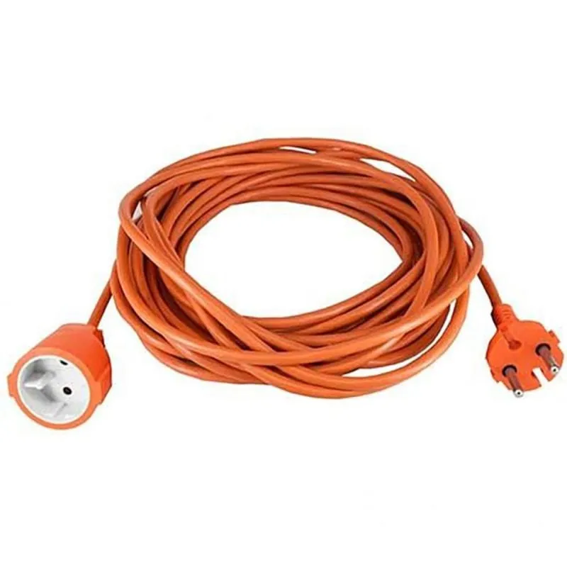 Prolunga Esterna Generic H05VV-F 2x1,5 mm² 25 m Arancione 16 A con Presa Terra - immagine 1