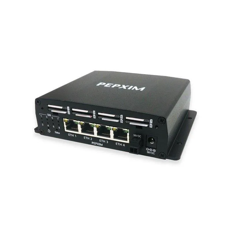 Router Peplink SIM Injector 8 SIM 4 Porte LAN Gigabit PoE 56V - immagine 1