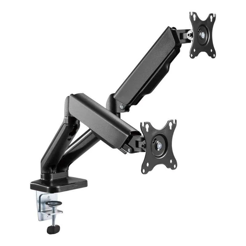 TnB MHFLEXDUAL Supporto Doppio Articolato per Monitor Scrivania Nero - immagine 1