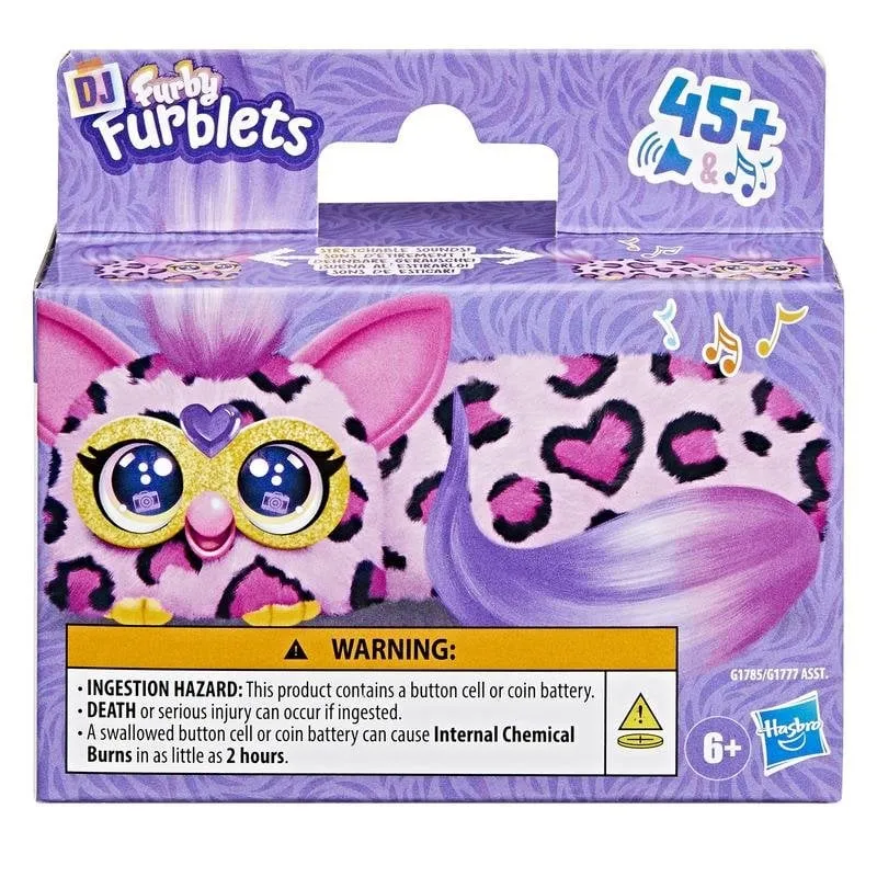 Peluche Hasbro Furby DJ Furblets Kitt-Ee-Luv musicale con clip - immagine 1