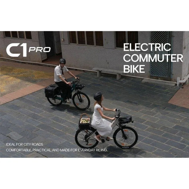 Bicicletta Elettrica Velopro C1 Pro Bianco 250W 36V 18Ah - immagine 1