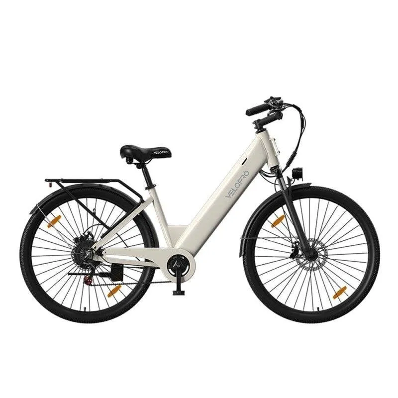 Bicicletta Elettrica Velopro C1 250W 36V 13Ah 27,5 Pollici Bianca 120 km - immagine 1