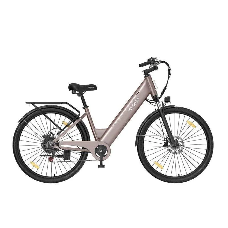 Bicicletta elettrica Velopro C1 Champagne 250W 36V 13Ah 27,5 pollici - immagine 1