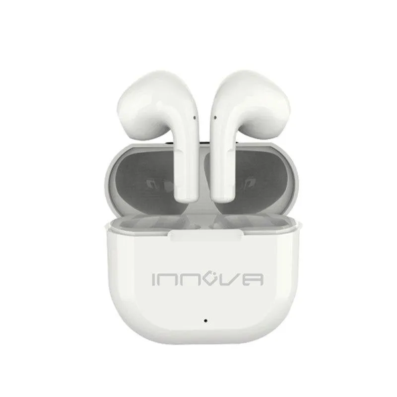 Auricolari Innova Mini TWS Bianchi Bluetooth 5 Wireless con Custodia di Ricarica - immagine 1