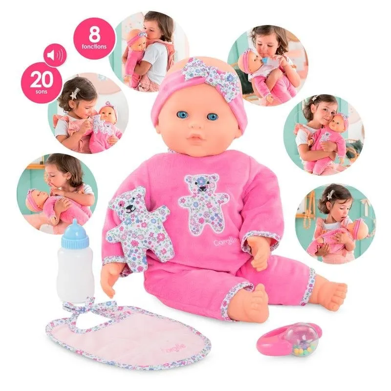 Bambola Corolle Lucille Interattiva 42 cm 8 Funzioni 20 Suoni Rosa - immagine 1