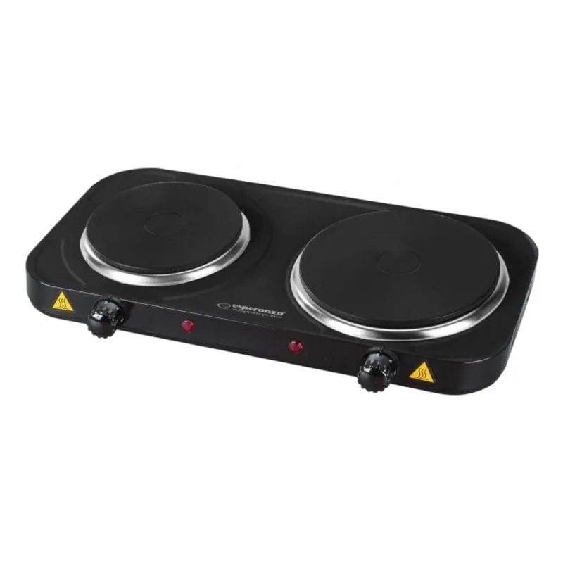 Piastra di cottura Esperanza EKH014K 2 fuochi 2500 W Nero - immagine 1