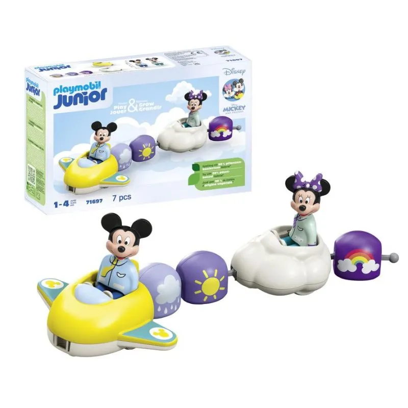 Giocattolo PLAYMOBIL Junior 71697 Trenino Nuvole Mickey Minnie - immagine 1