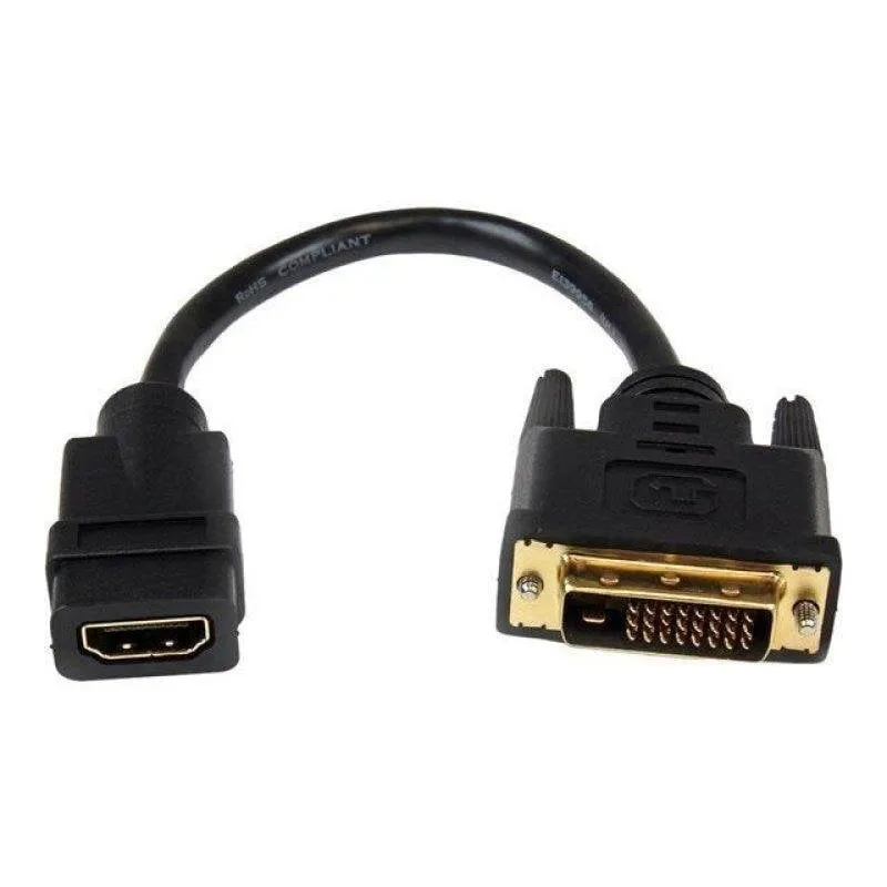 Adattatore Video DLH DY-TU4726 DVI Maschio HDMI Femmina 20 cm - immagine 1