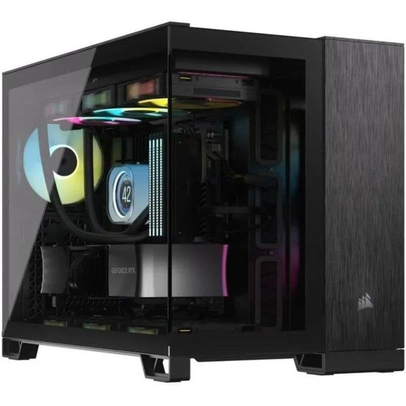 Case Corsair 2500X Micro-ATX Noir Grigio Gestione cavi - immagine 1