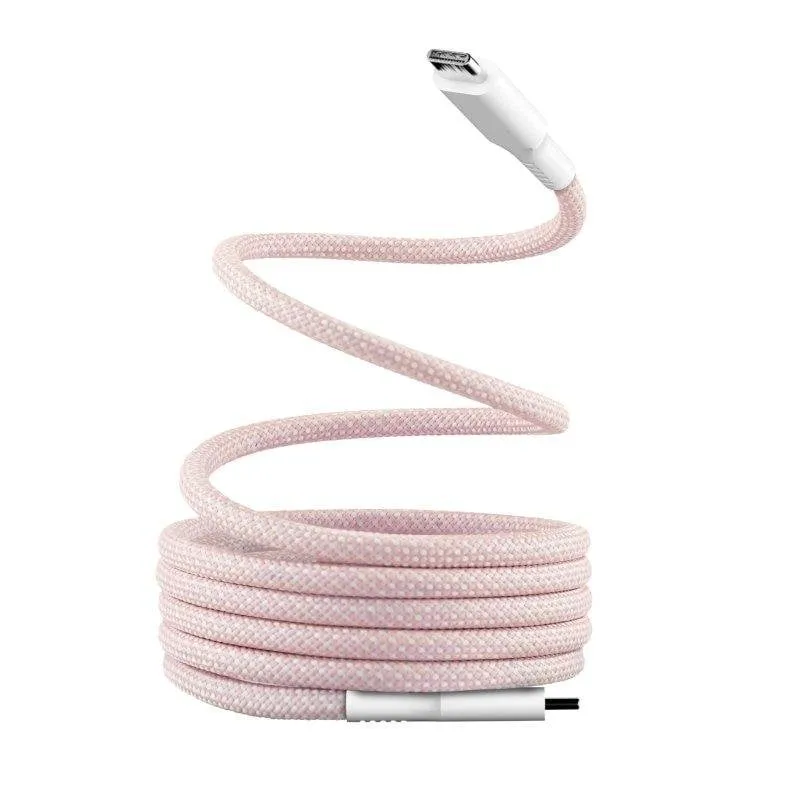 Cavo USB-C magnetico TnB 60 W 1,5 m Rosa - immagine 1