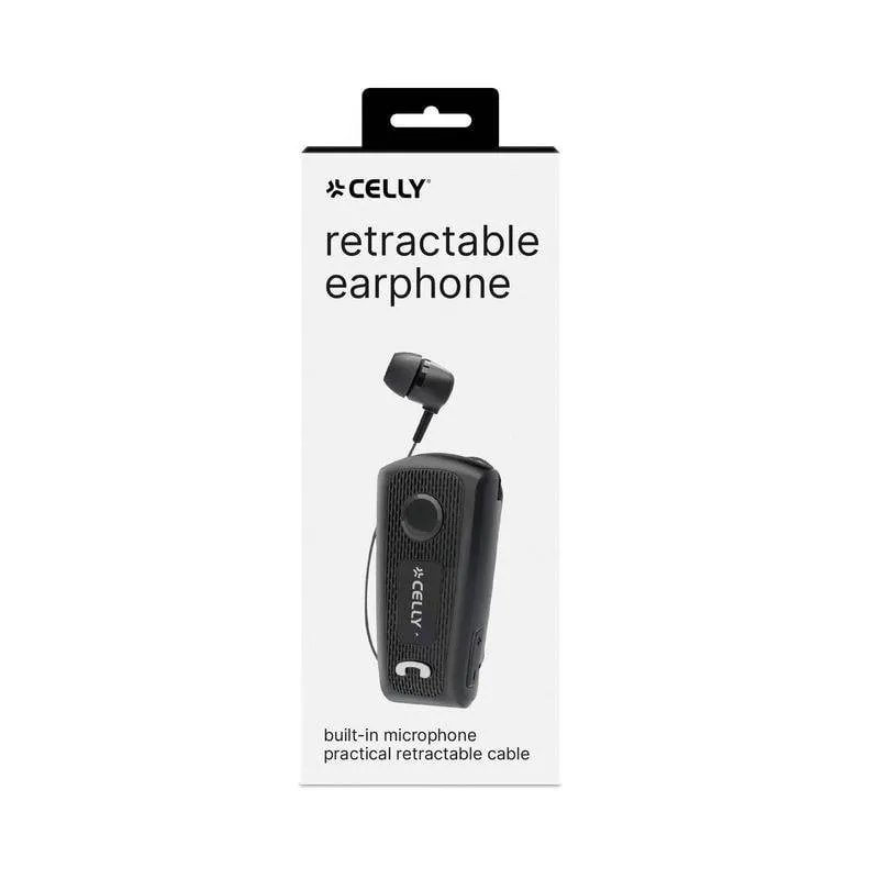 Auricolari Celly BHCLIP wireless USB-C con cancellazione rumore e clip neri - immagine 1