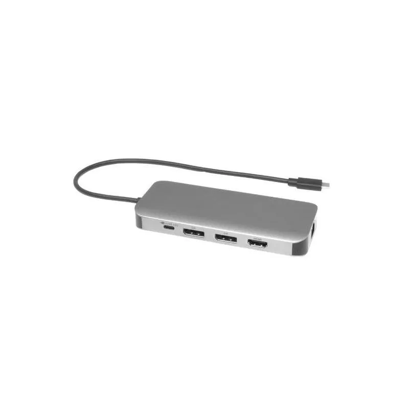 Docking Station WE USB-C 9 Porte 4K 60 Hz 100 W Grigio - immagine 1