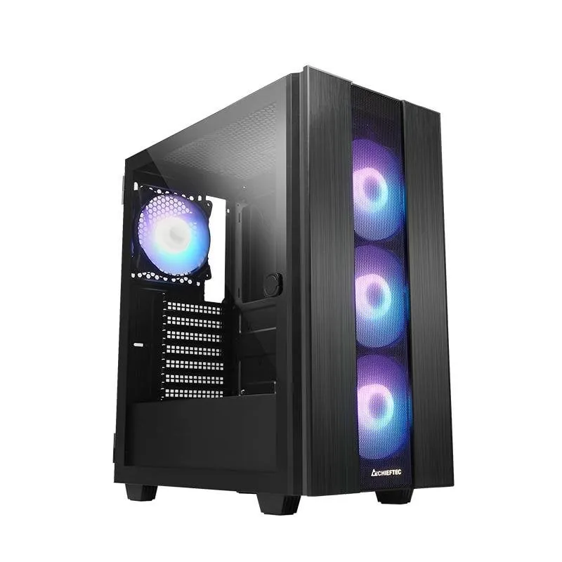 Caso PC Hunter 2 Midi ATX Nero Vetro Temperato RGB Chieftec - immagine 1