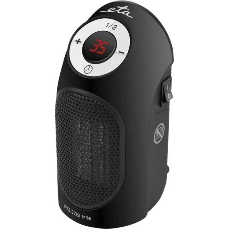 Riscaldatore Ceramico ETA Fogos Mini 400W Nero - immagine 1