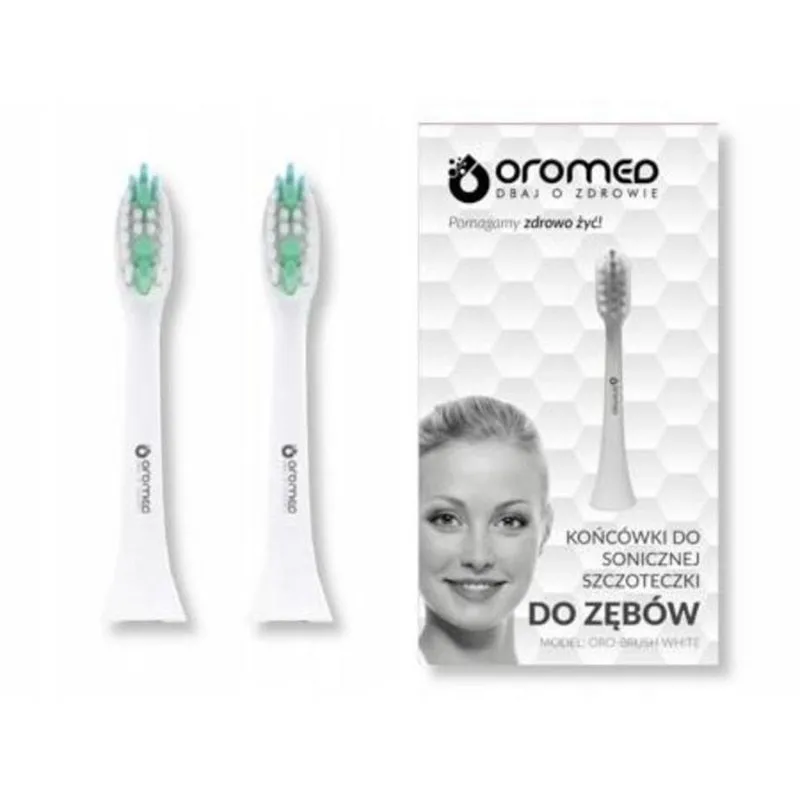 Testine di Ricambio OROMED SONIC BASIC WHITE 2 Unità Compatibili - immagine 1