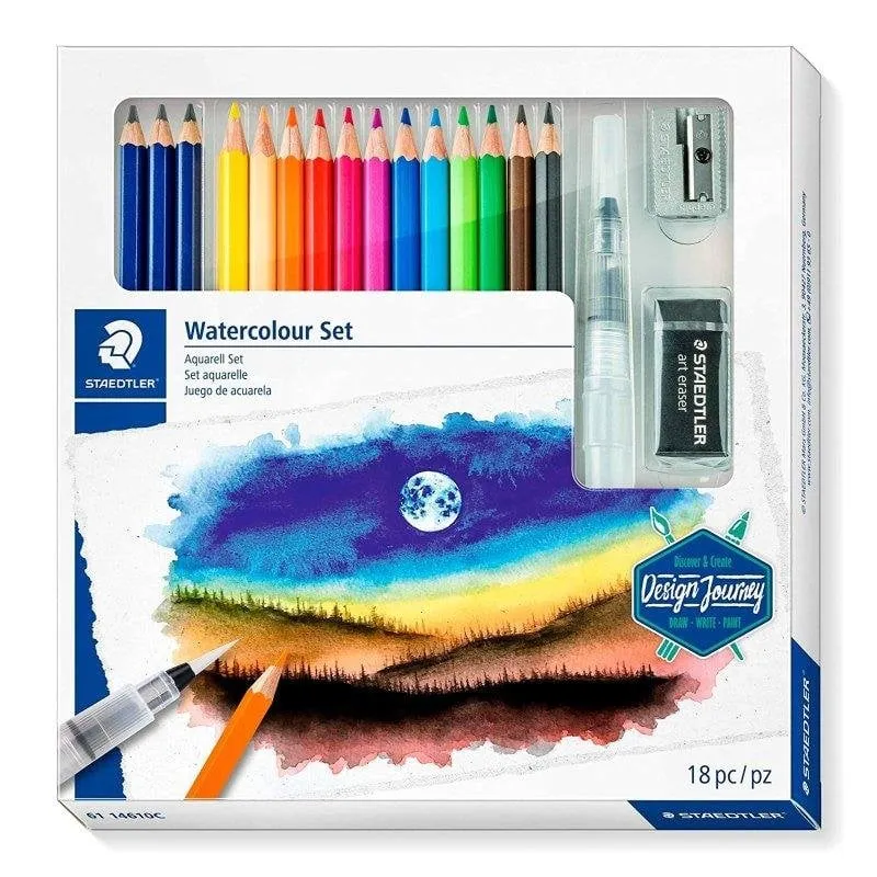 Set acquerello Staedtler Design Journey 18 pezzi - immagine 1