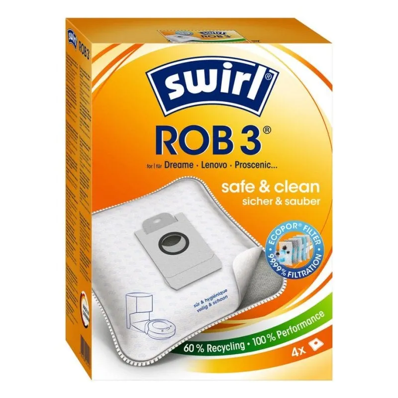 Bust polvere Swirl ROB 3 EcoPor Robot aspiratore 4 pezzi - immagine 1
