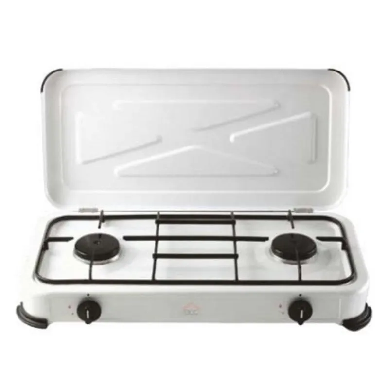 Piastra da cucina a gas DCG Eltronic EKP2422 Bianco 2 zone Piano - immagine 1