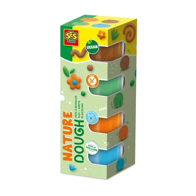 Creta modellabile SES Creative Feel Good Nature 4 x 90 g Vegana Senza glutine 4 colori - immagine 1