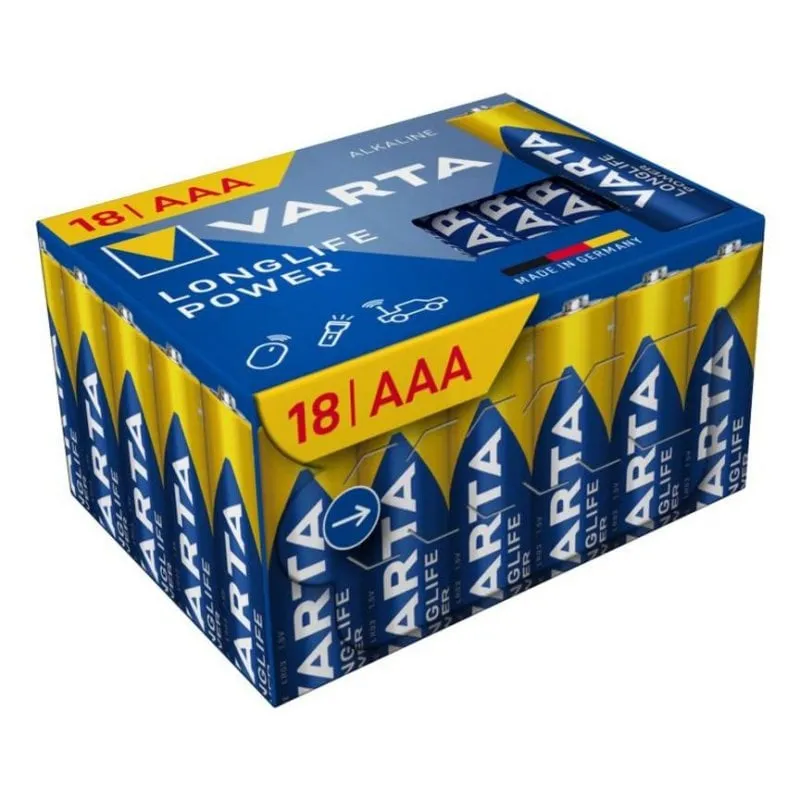 Pila AAA VARTA Longlife Power 1,5 V Alcalina x18 - immagine 1