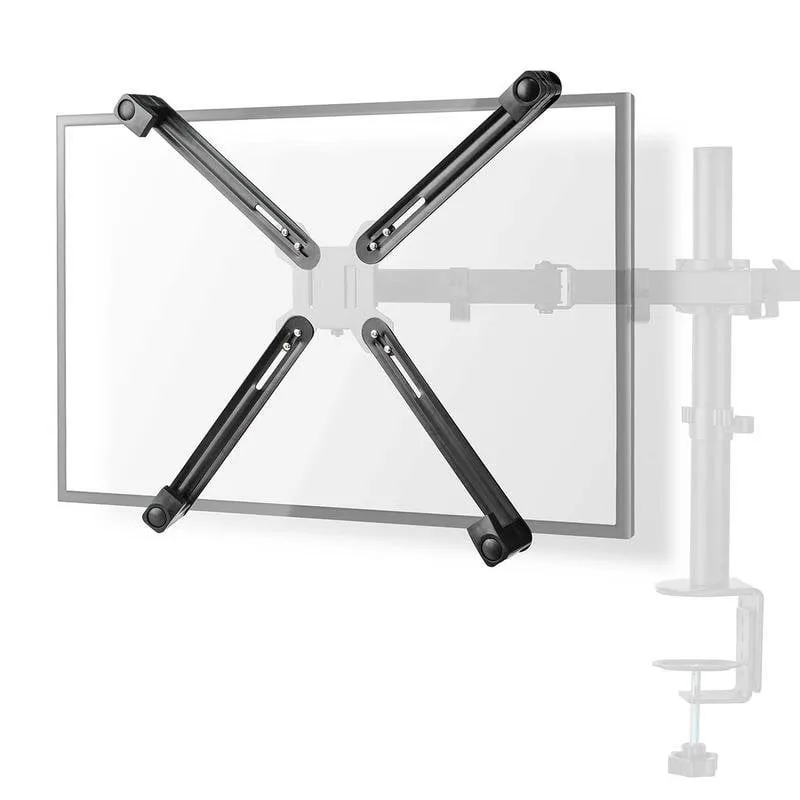 Nedis MMNVSA110BK Adattatore VESA Supporto Monitor Scrivania 13 a 27" 75x75 a 100x100 Max 8 kg - immagine 1