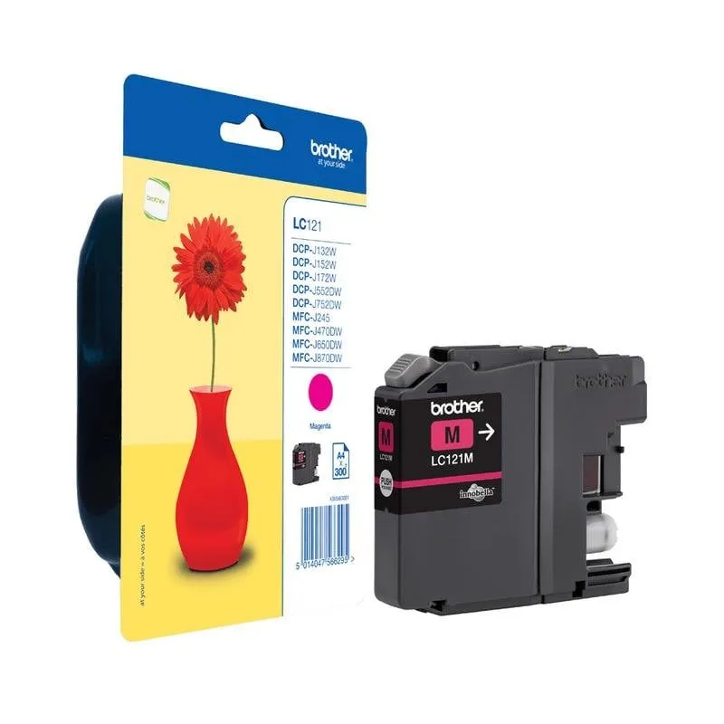 Cartuccia d'inchiostro Brother LC121M magenta pigmentato originale - immagine 1