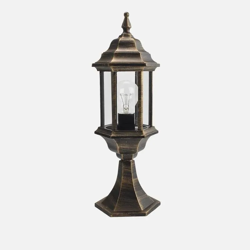 Applique murale FABRILAMP Pollux Nero/Oro IP44 E27 48,5 x 17 x 17 cm - immagine 1