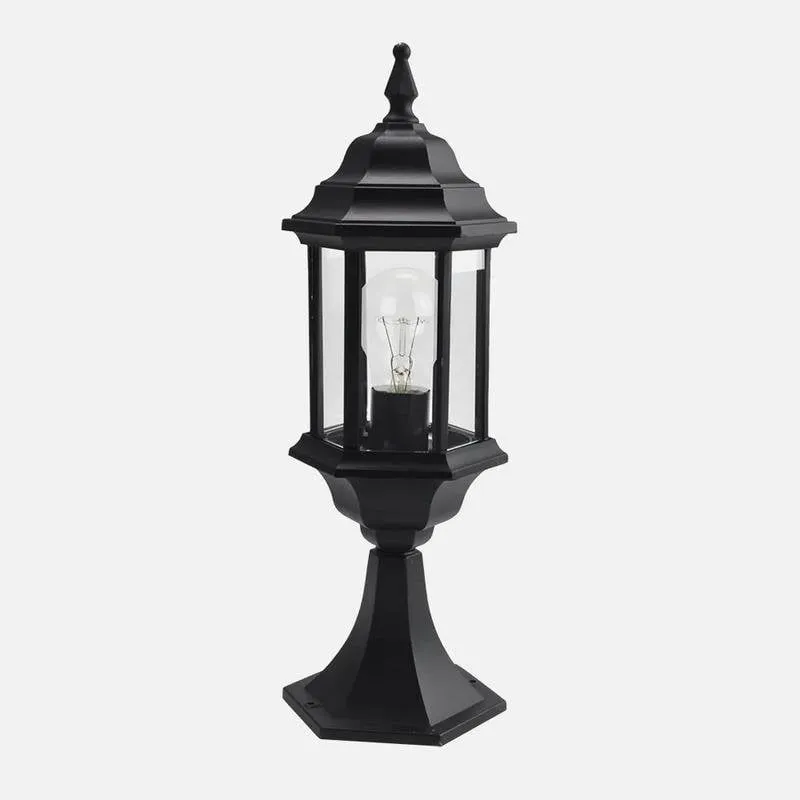 Applique esterna FABRILAMP Pollux nera IP44 E27 48,5 x 17 x 17 cm - immagine 1