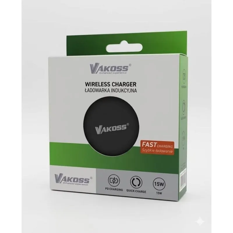 Caricatore wireless Vakoss MY5316K Magnetico 15W Qi 1.2 - immagine 1