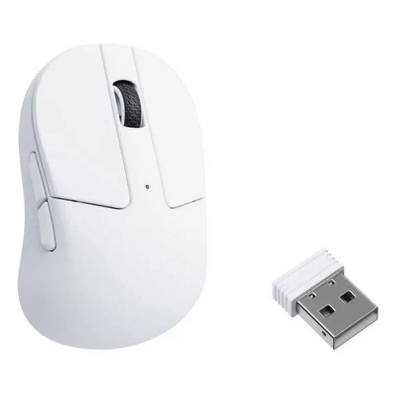 Mouse Keychron M4 wireless Bluetooth USB-C 30000 DPI bianco 6 pulsanti - immagine 1