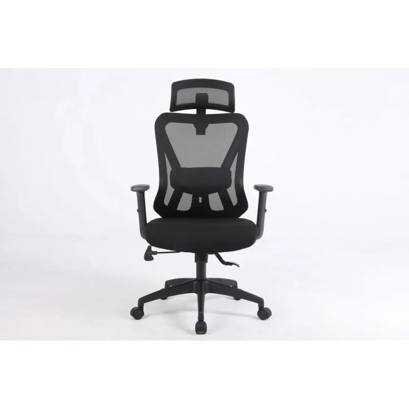 Sedia da ufficio Activejet T5 nera, ergonomica, fino a 200 kg - immagine 1