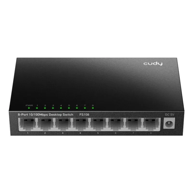Switch Cudy FS108 8 porte Fast Ethernet non gestito metallo - immagine 1