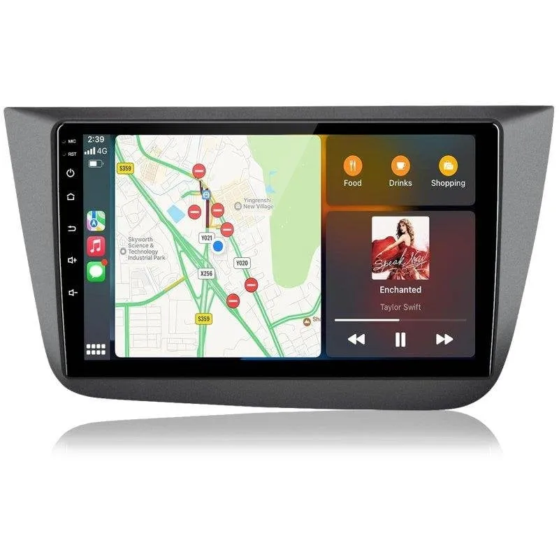 Autoradio JUNSUN 9'' CarPlay Android Auto SWC FM BT RDS - immagine 1