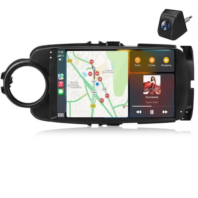 Autoradio JUNSUN 9p CarPlay Android Auto Toyota Yaris - immagine 1