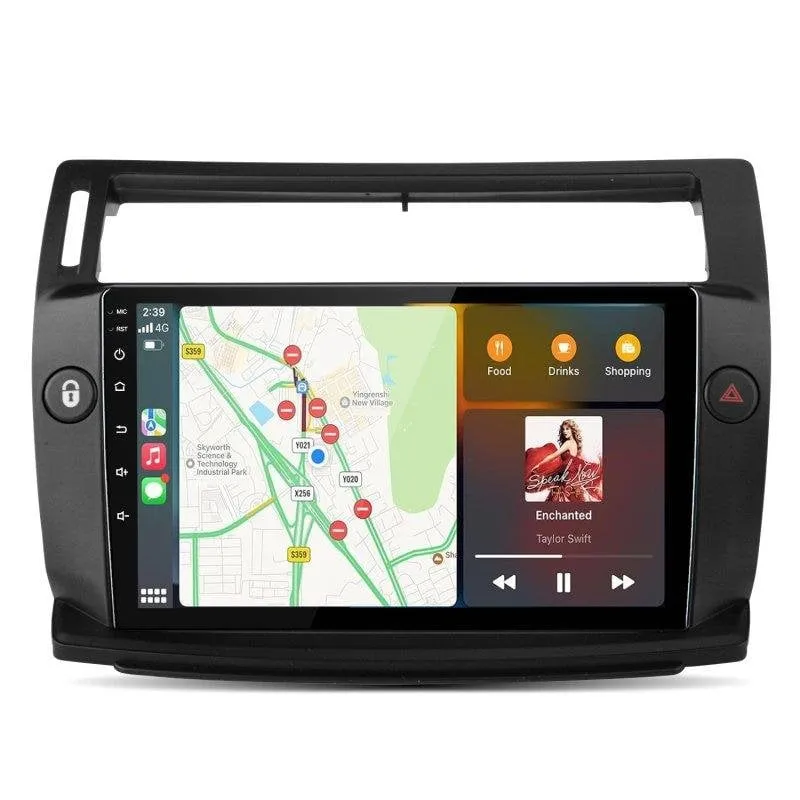 Autoradio JUNSUN Citroen C4 CarPlay Android Auto Bluetooth 5.0 - immagine 1