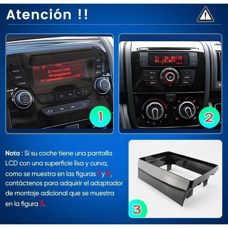 Autoradio JUNSUN 9" CarPlay Android Auto 2DIN Bluetooth Fiat Ducato 3 Peugeot Boxer 2 Citroen Jumper 2 - immagine 1