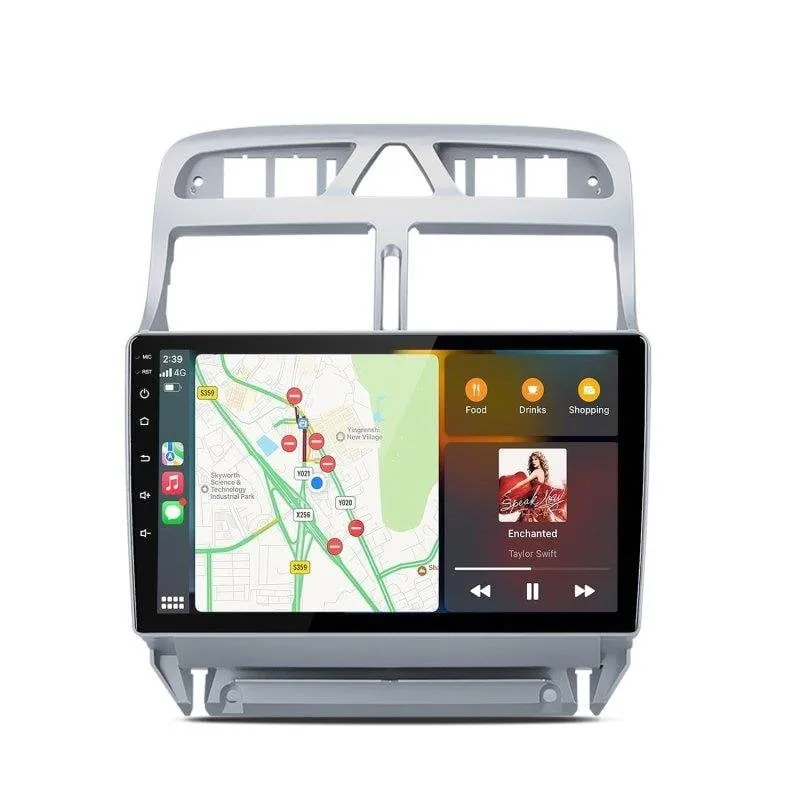 Autoradio JUNSUN Peugeot 307 CC CarPlay Android Auto Touchscreen Bluetooth 5.0 - immagine 1