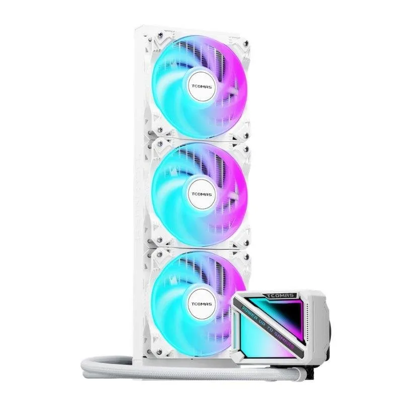 Raffreddamento a liquido TCOMAS LE200 360 mm 3 ventole ARGB bianco - immagine 1