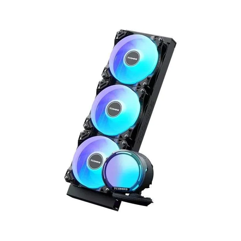 Raffreddamento a liquido TCOMAS LE100 360 mm 3 ventole ARGB nero - immagine 1