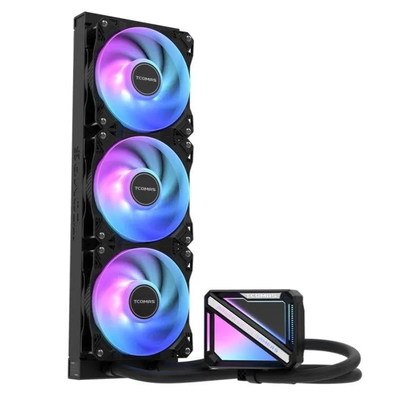 Raffreddamento a liquido TCOMAS LE200 360 mm 3 ventole ARGB display - immagine 1