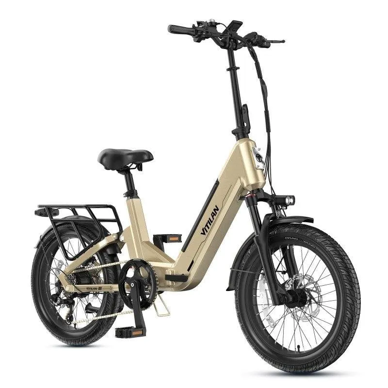 Bicicletta elettrica pieghevole Vitilan U9 500 W 48 V 15 Ah con sospensioni integrali - immagine 1