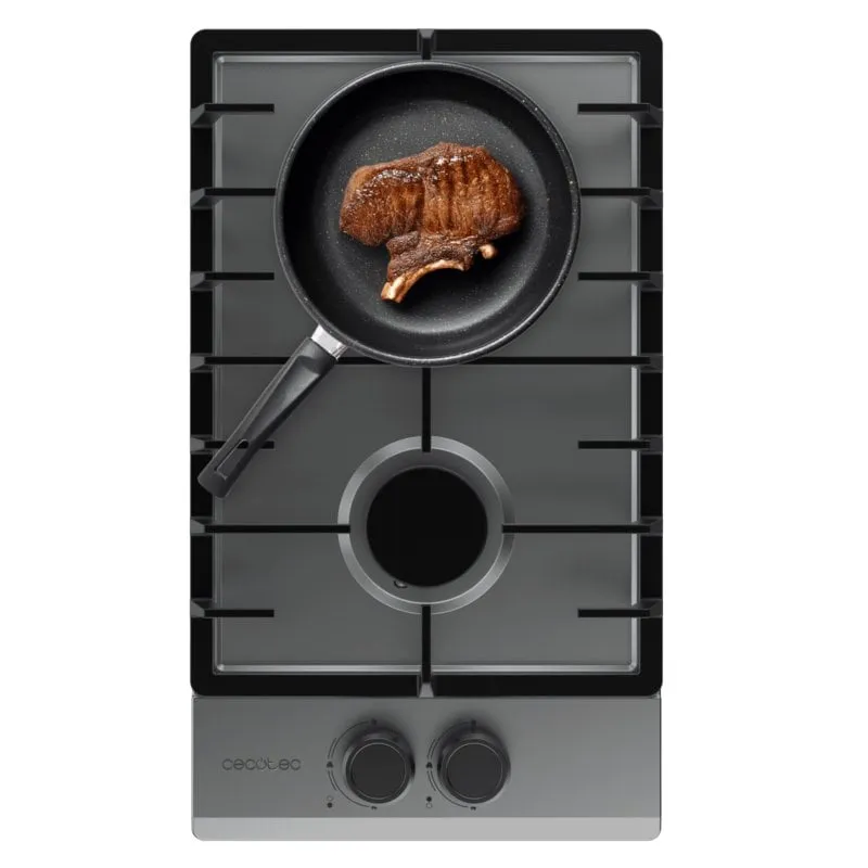 Piastra a gas Bolero GN 2200F 2 fuochi Acciaio Inox - immagine 1