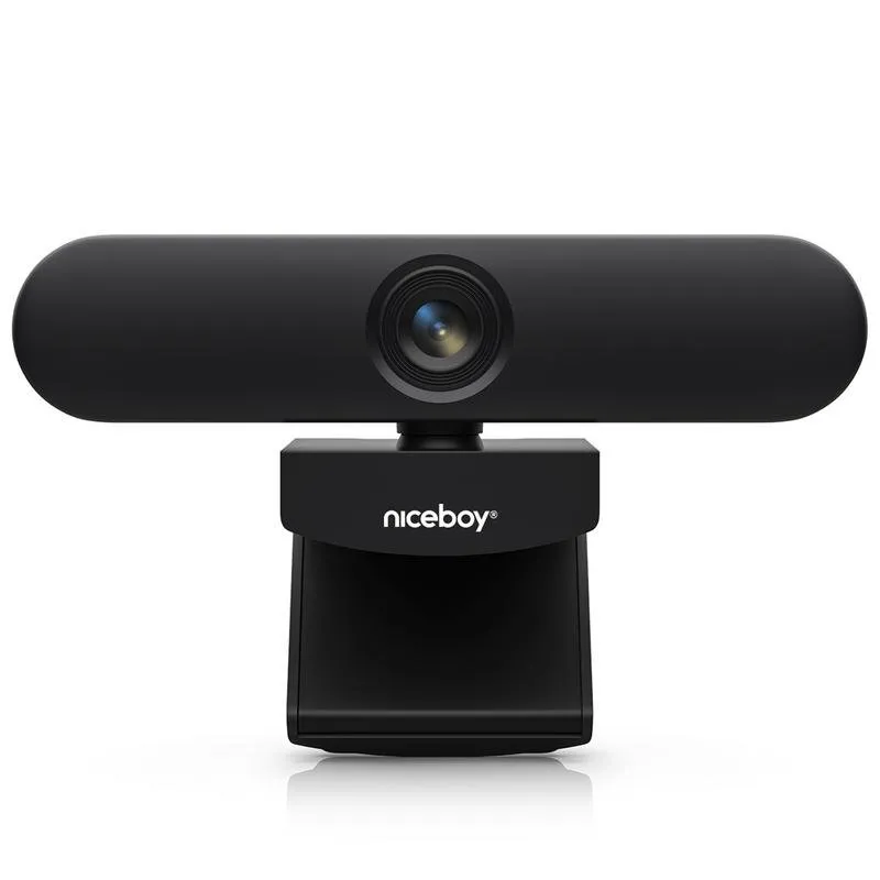 Webcam Niceboy STREAM Elite 4K 2MP 3840x2160 Microfono Integrato Nero - immagine 1