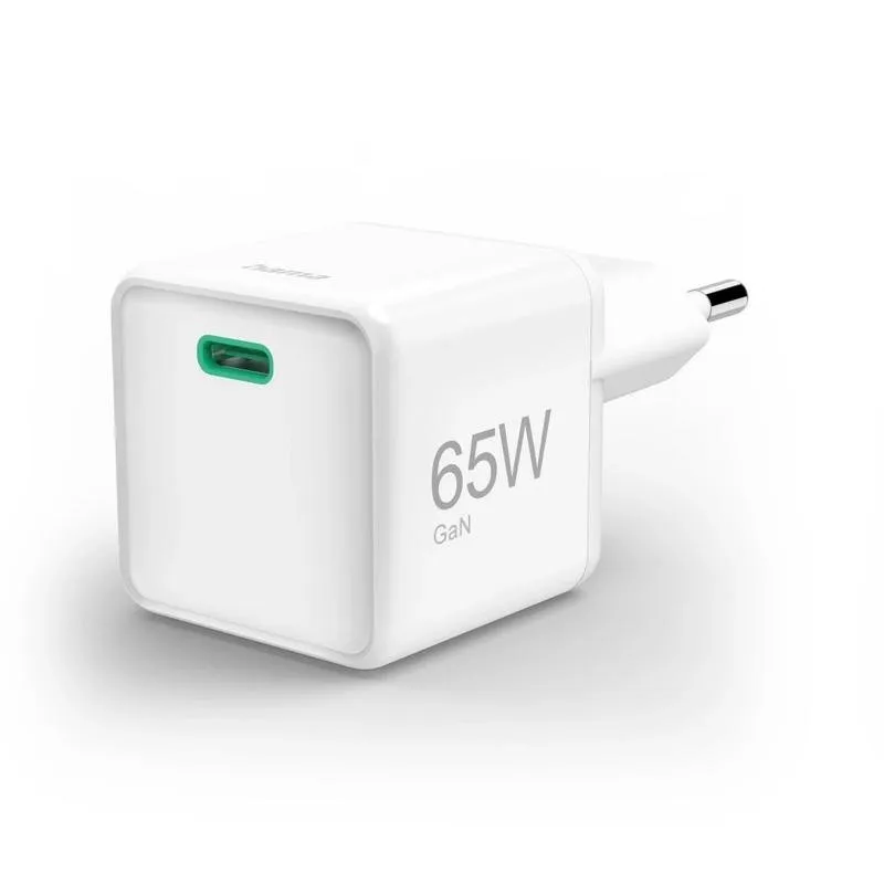 Caricatore Hama SuperMini GaN 65W USB-C PD QC - immagine 1